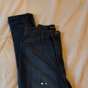 high waisted dark wash jeans